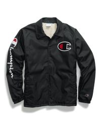 champion lined coaches jacket