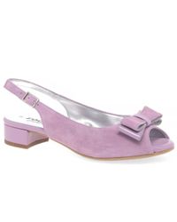 Charles Clinkard Purple Marisa Womens Sling Back Dress Sandals