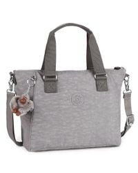 Kipling Amiel Womens Canvas Handbag in Cool Grey (Grey) - Lyst