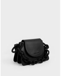 chunky chain link shoulder bolsa charles and keith