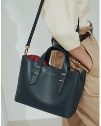 Charles & Keith Double Handle Slouchy Bag - Lyst
