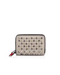 Christian Louboutin Panettone Zipped Coin Purse in Natural - Lyst