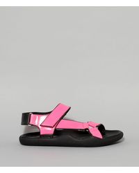 Christopher Kane Pink Neon Leather Sandal