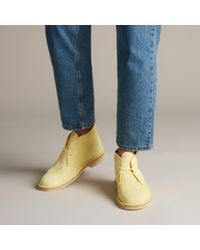 clarks boots mens yellow