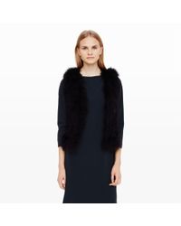 Club Monaco | Black Violet Feather Vest | Lyst