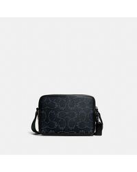 Bolso cruzado X Michael B. Jordan Charter 24 en lona de firma momificada  COACH de Lona de color Negro para hombre | Lyst