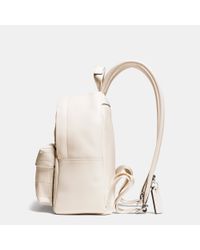 coach white mini backpack