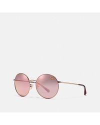 coach sunglasses round