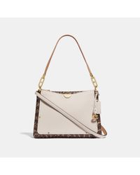 coach dreamer shoulder bolsa in snakeskin
