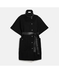 coach poncho coat