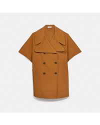 coach poncho coat