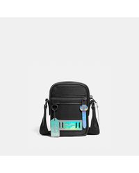 coach men's satchel bolsa