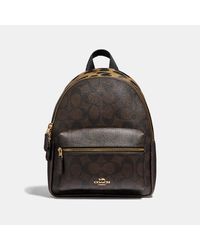 mini charlie backpack in signature canvas