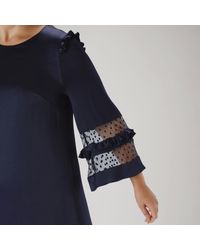 coast sara spot mesh dress