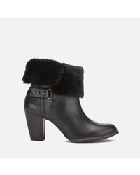 ugg jayne boots black