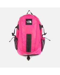 The North Face Fleece Hot Shot Se Backpack In Pink Lyst