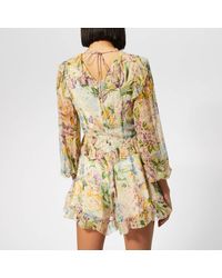 Zimmermann Multicolor Ninety-six Flutter Playsuit
