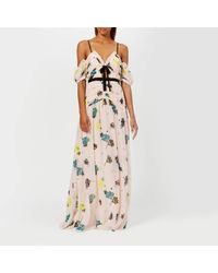 self portrait floral maxi dress