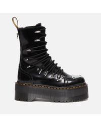 Dr. Martens Jadon Max Stud Boot in Black | Lyst