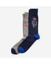 blue polo socks