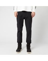 black tech cargo pants
