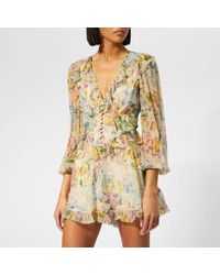 Zimmermann Multicolor Ninety-six Flutter Playsuit