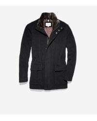 cole haan men's oxford hooded jacket
