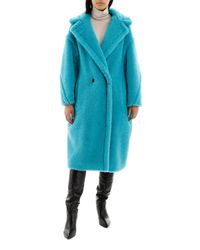 light blue teddy coat