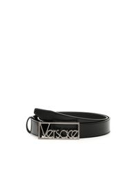 all black versace belt