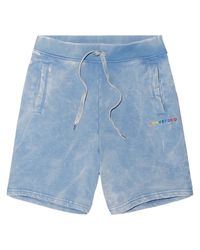 blue converse shorts