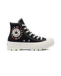 Converse It's Ok To Wander Chuck Taylor All Star Lugged in Black | Lyst