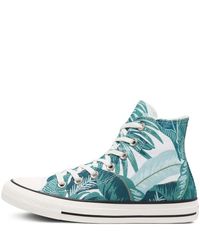 Chuck Taylor All Star Wild Florals montante Toile Converse en coloris Vert  - Lyst