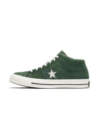 Converse One Star '74 Mid Vintage Suede Shoe in Green for Men - Lyst