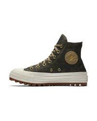 converse chuck ripple camo lift shoe taylor star brown