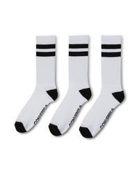 converse retro stripe crew socks