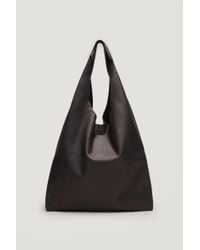 soft leather shopper
