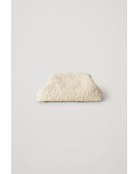 Cos shearling clutch sale