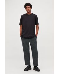 mens grey corduroy trousers