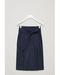 Navy paperbag skirt Clearance