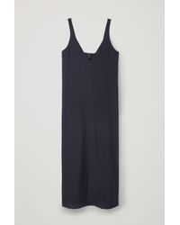 cos silk slip dress
