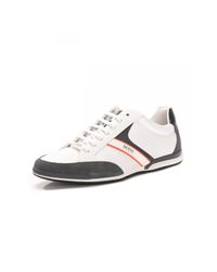 BOSS by HUGO BOSS Saturn Low Mx Trainers in White for Men - Lyst