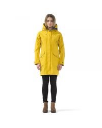 Didriksons Thelma Parka in Yellow - Lyst