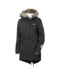 Didriksons Cotton Angelina Ladies Parka in Black - Lyst