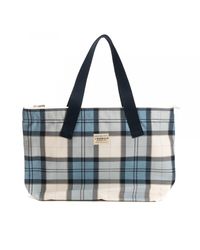 Barbour Printed Shopper in Blue - Lyst