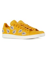 stan smith jaune feuille