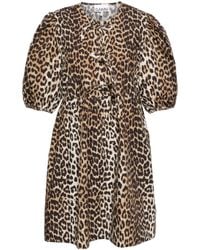 ganni league oversized mini dress Black League Oversized Mini Dress