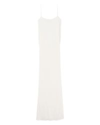 rib knit dress mini Bodycon Open Front Ribbed Knit Mini Dress Ivory / Small