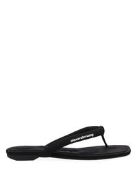 Alexander Wang Lambskin Vic Sandals in Black | Lyst