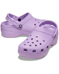 Crocs™ Classic Platform Clog in Purple - Lyst