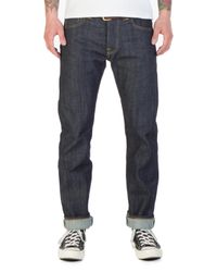 Edwin X Blitz Ed-71 Red Listed Selvage Denim Blue Unwashed for Men | Lyst
